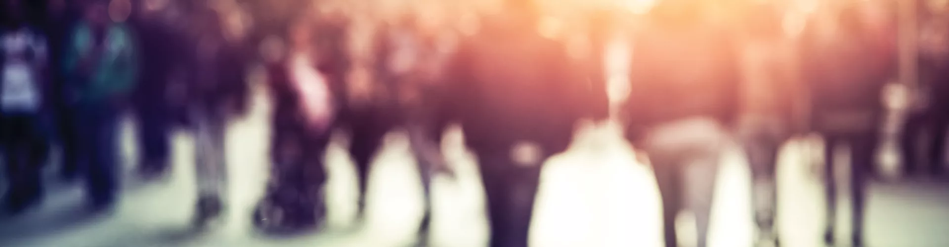 crowded area of people