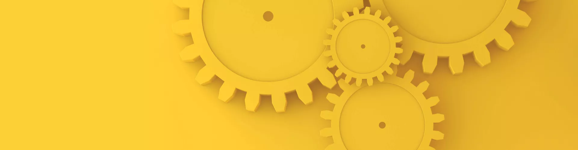 wheels in different sizes in a yellow color on a yellow background