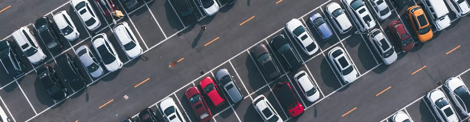 Parking lot aerial picture