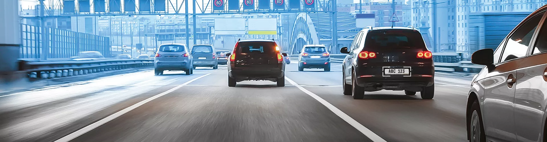 cars driving on a road