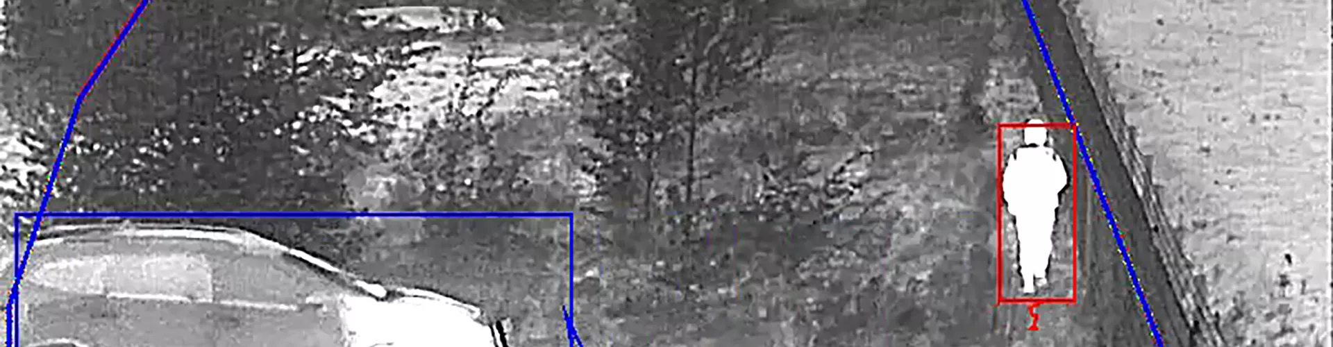 Perimeter defender is showing a car and a man 