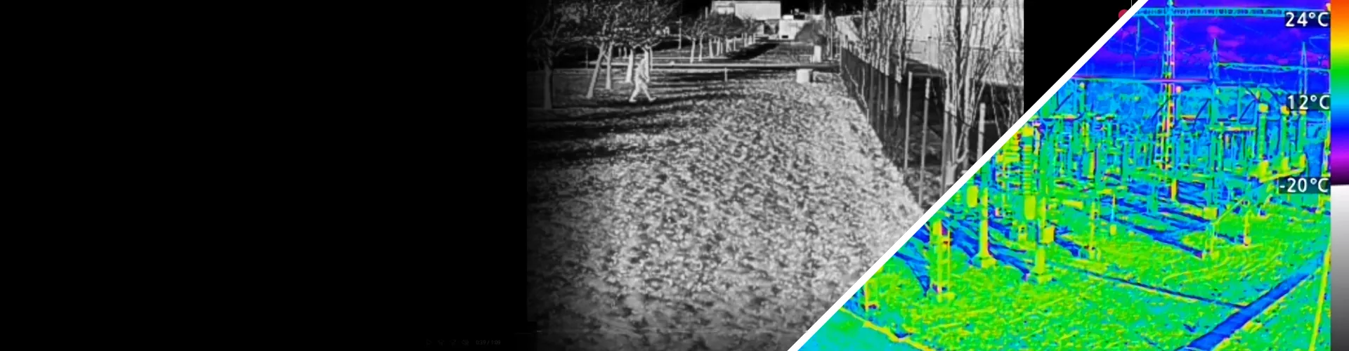 Thermal images from non-calibrated and temperature-calibrated thermal cameras