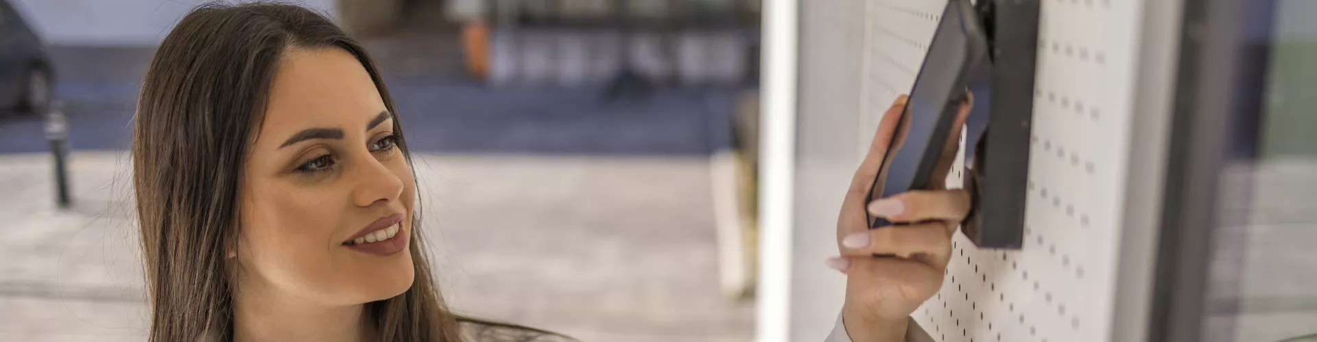 Access control entrance at hospitals