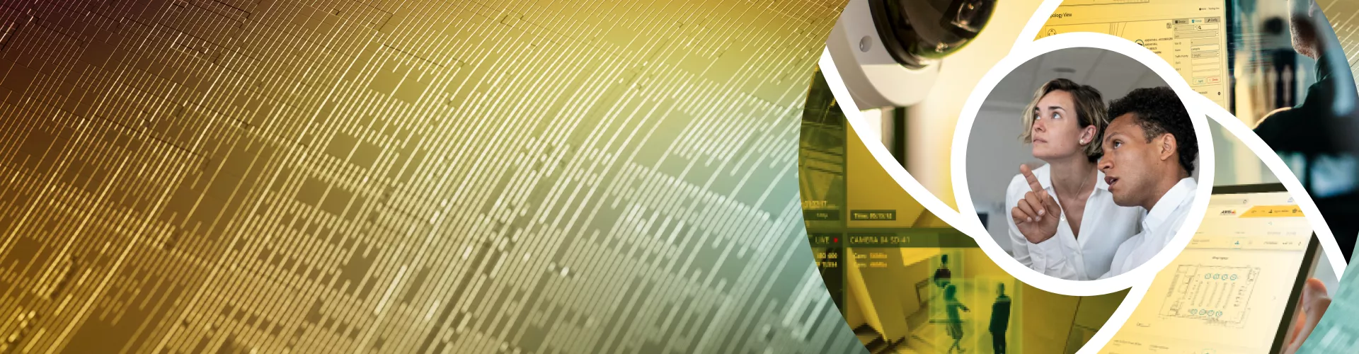 banner with different elements combined 