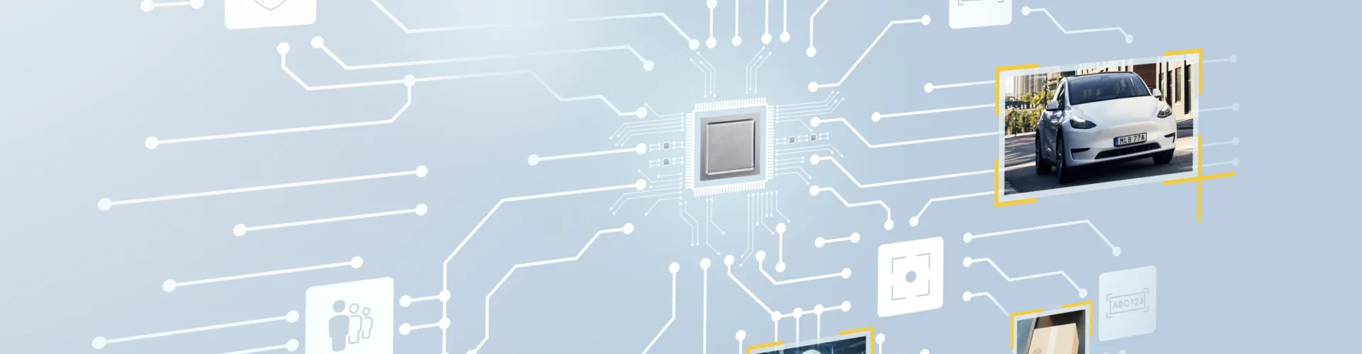 analytics conceptual icons on header 