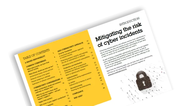 A brochure with information about cyber incidents.