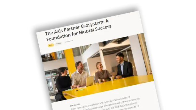 Image the article the Axis partner ecosystem