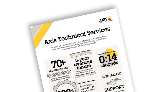 image of sheet showing Axis technical services