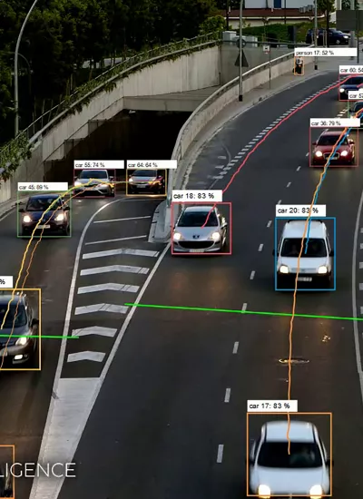 AI software on security cameras offers real-time data for analyzing traffic situations
