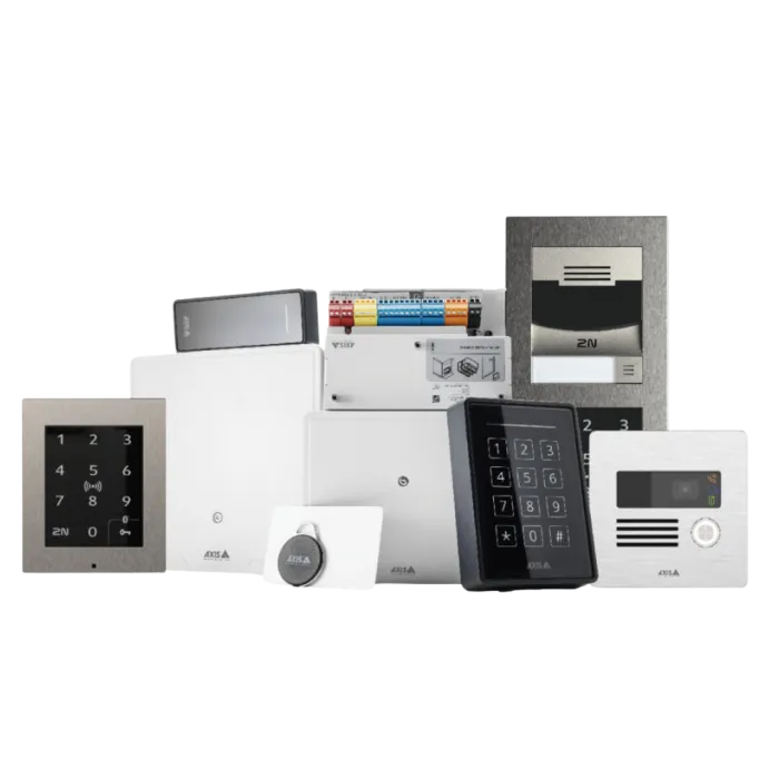 A bundle of Axis access control solutions products.