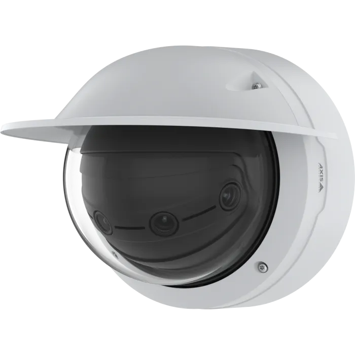 AXIS Q3839-PVE Panoramic Camera viewed from its left angle.