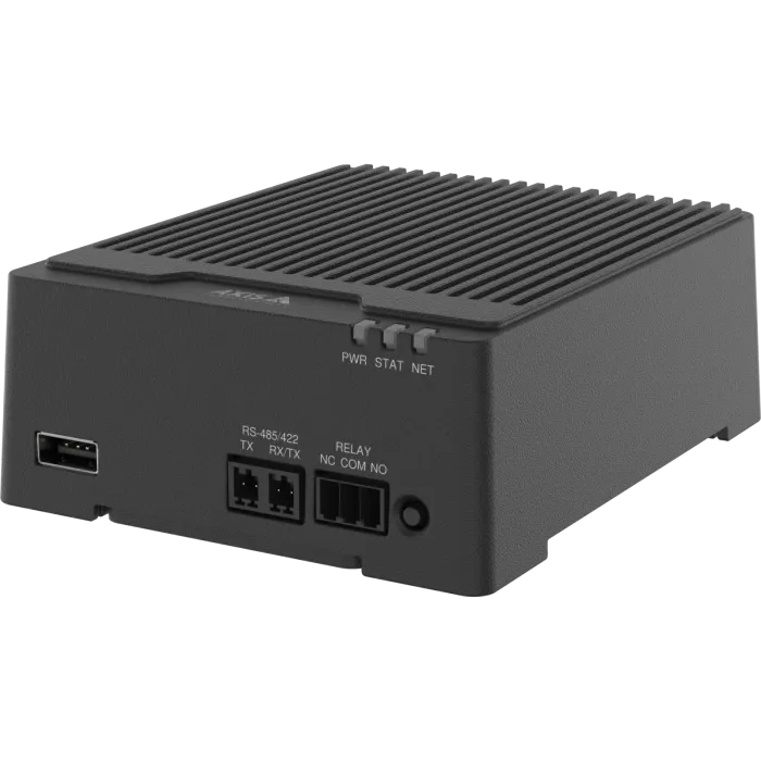 Black AXIS D3110 Mk II Connectivity Hub viewed from its left angle.