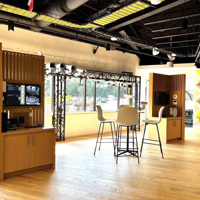 view inside AEC Boston
