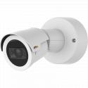 AXIS M2025-LE IP Camera in white color. Viewed from its left angle. 