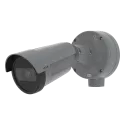 Telecamera di colore grigio con montaggio a parete AXIS P1468-XLE.