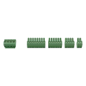 Green AXIS TA1902 Access Control Connector Kit in five parts.