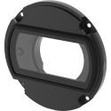 AXIS TQ1931-E Front Window Kit - a circular shaped accessory in black color.