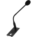 왼쪽에서 본 검정색 Black AXIS TC6901 Gooseneck Microphon.