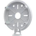 White AXIS TQ1603-E Conduit Back Box viewed from its left