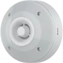 White AXIS D4100-VE Mk II Network Strobe Siren viewed from its left angle