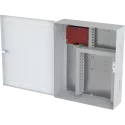 White AXIS TA1203 Enclosure with Power Unit viewed from its left angle.