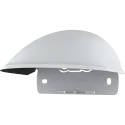 White AXIS TM3827-E Weathershield viewed from its left angle.