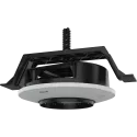 Black AXIS TP3205 Recessed Mount viewed from its left angle.