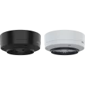  AXIS TP3838-E Casing, schwarz/weiß, von vorne gesehen.