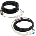 Product images of both 5 and 10 m AXIS TX1204 Fiber Optic Cable Kit Single Mode