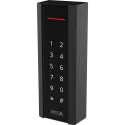 Black AXIS A4611 Network Reader with Keypad viewed from its right side