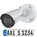 AXIS P1486-LE Kit mounted on wall, viewed from the left 