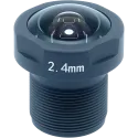LENS M12 2.4mm viewed from its front side.