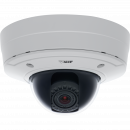 AXIS P3364-VE is an IP camera with lightfinder technology and P-Iris control. The camera is viewed from its front.