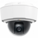 AXIS P5515-E PTZ is an outdoor-ready IP camera with Zipstream technology. The camera is viewed from its front.