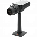 AXIS Q1635 is fixed camera with WDR-Forensic Capture and Lightfinder technology. The IP camera is viewed from its left.