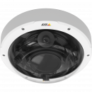 AXIS P3707-PE is a flexible, 360° multisensor IP camera for outdoor uses. The product is viewed from its front.
