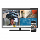 Desktop-Bildschirm und Mobilgerät mit Videoverwaltungssystem