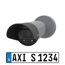 AXIS Q1700-LE looking left with license plate 