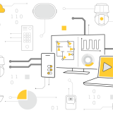 illustration showing Axis VMS with axis devices integrated to a system