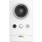 AXIS M1065-LW IP camera with edge storage. The camera is viewed from its front. 