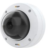 IP Camera AXIS p3245 ve has Zipstream supporting H.264 and H.265. The camera is viewed from left