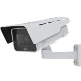 IP-камера AXIS P1375-E IP Camera, установленная на стене, вид слева
