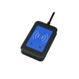 External RFID Secured Reader 13.56 MHz + 125 kHz, USB interface, viewed fromt its front