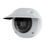 AXIS Q3538-LVE Dome Camera with weathershield, viewed from its left angle