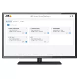 screen showing AXIS sensor metric dashboard