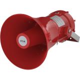 Haut-parleur à klaxon rouge protégé contre les explosions AXIS XC1311.