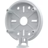 White AXIS TQ1603-E Conduit Back Box viewed from its left