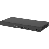 Commutateur d'agrégation de fibres optiques AXIS D8308 noir vu de son angle gauche