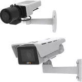 Two cameras with white background, looking left
