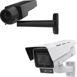 Box cameras angle left with white background